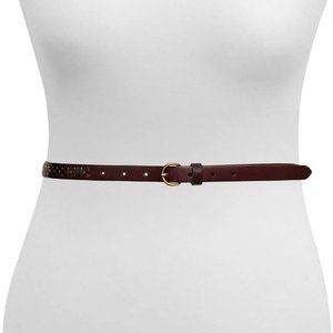 Frye Womens Narrow Leather Belt NWT